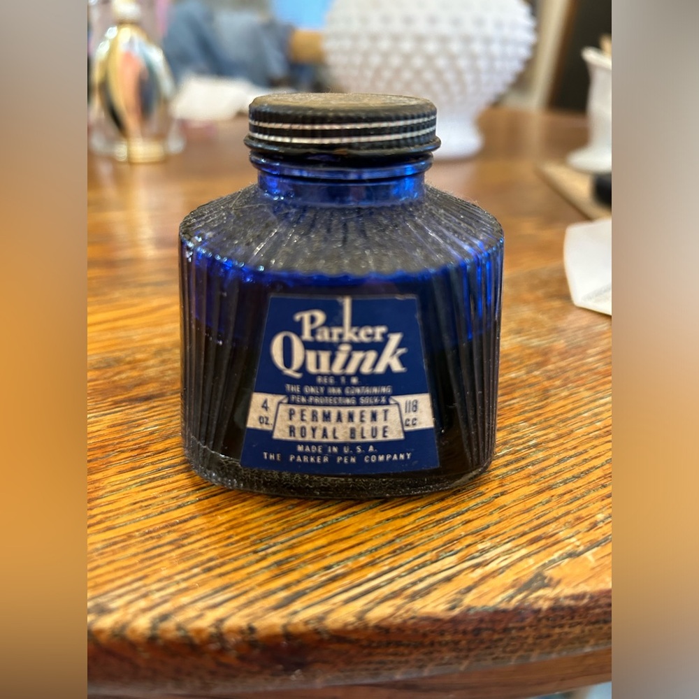 PARKER Vintage Quink Permanent Royal Blue 4oz